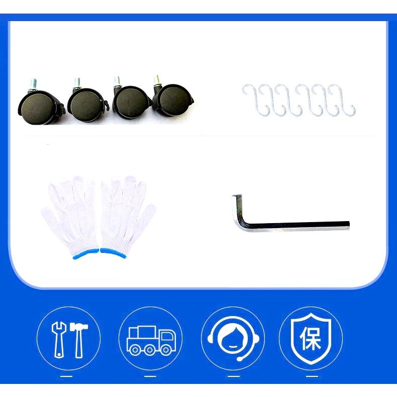 Kệ bếp inox đa năng có bánh xe - Kệ lò vi sóng