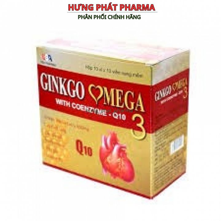 Hoạt huyết dưỡng não Ginkgo Omega tăng cường trí nhớ , sáng mắt bổ tim , lưu thông máu não hộp 100 viên
