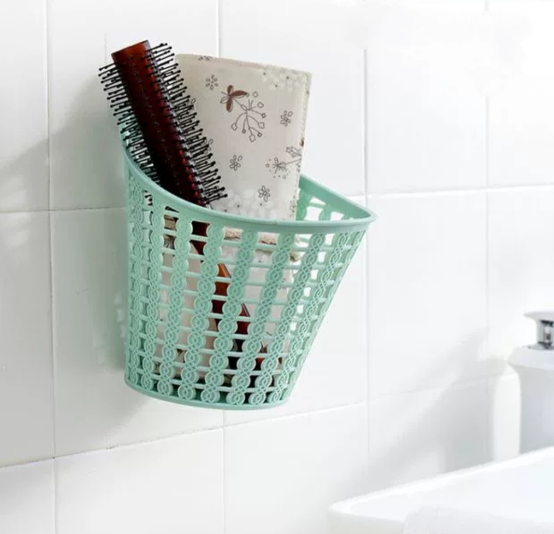 Giỏ Nhựa Giả Mây Đựng Đồ Dùng, Vật Dụng Đa Năng - màu ngẫu nhiên - 17x17,5