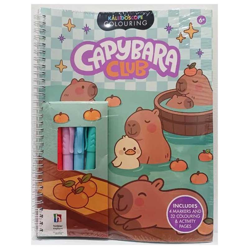Sách Kaleidoscope Colouring Kit Capybaras