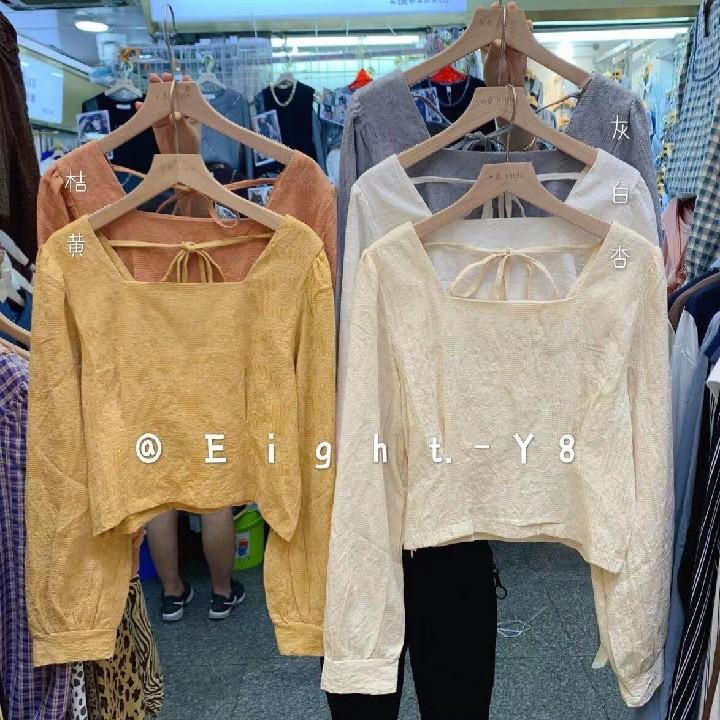 Áo Sơ Mi Nữ Croptop - nunanunong - Áo Nữ Phong Cách Hàn Quốc Phù Hợp Đi Làm, Đi Chơi, Sự Kiện