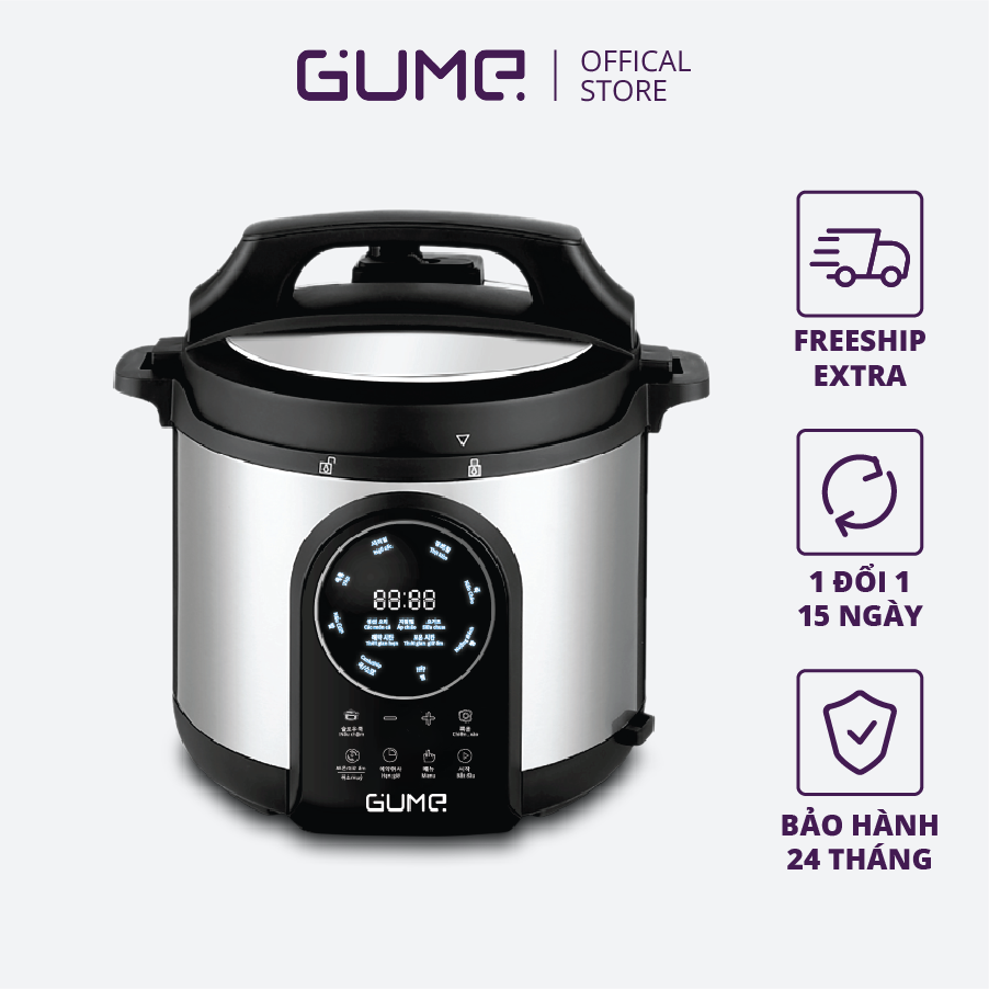 Nồi Áp Suất Điện 6L GUME (GMPC-2201) Hàng Nhập Khẩu Hàn Quốc - Bảo Hành 24 Tháng