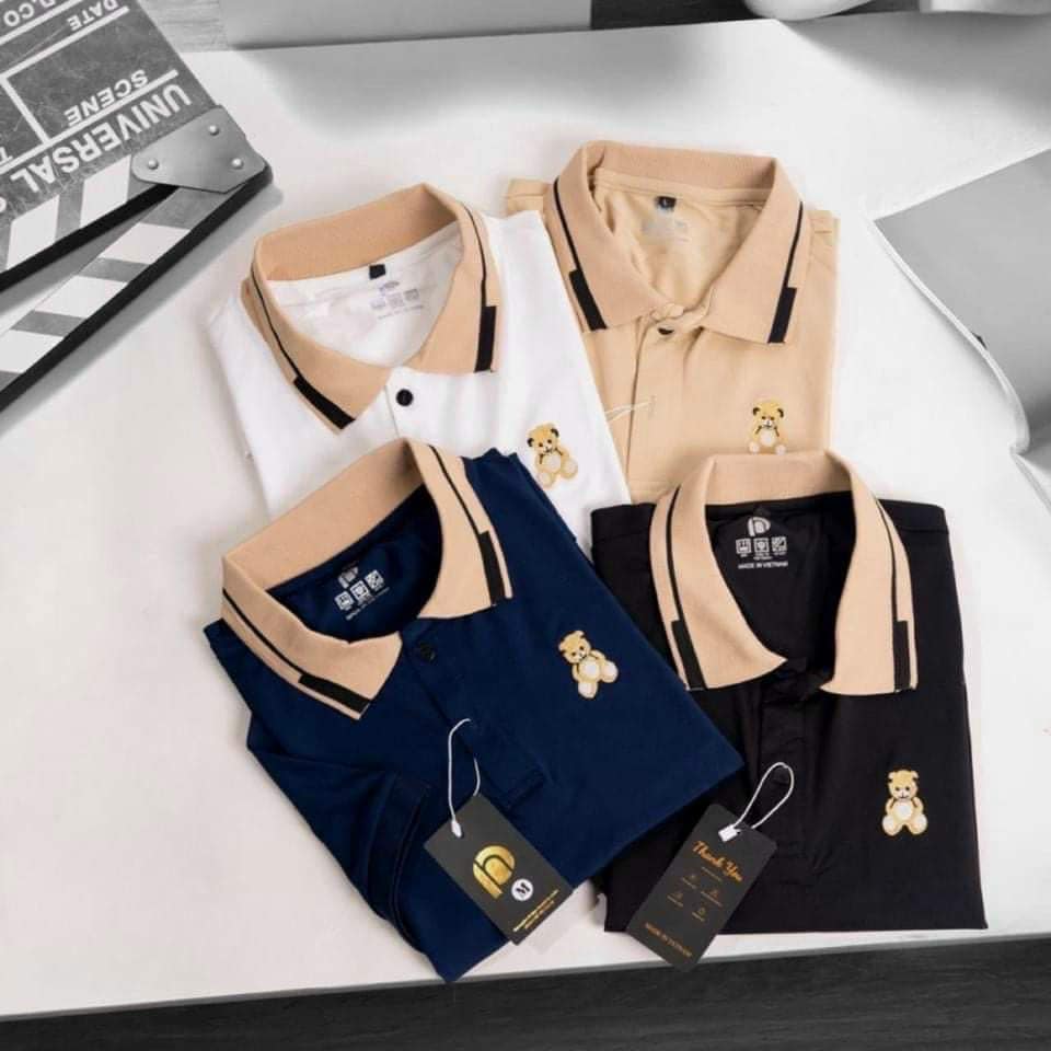 Áo Thun PoLo nam bo gấu tay dáng body thời trang công sở