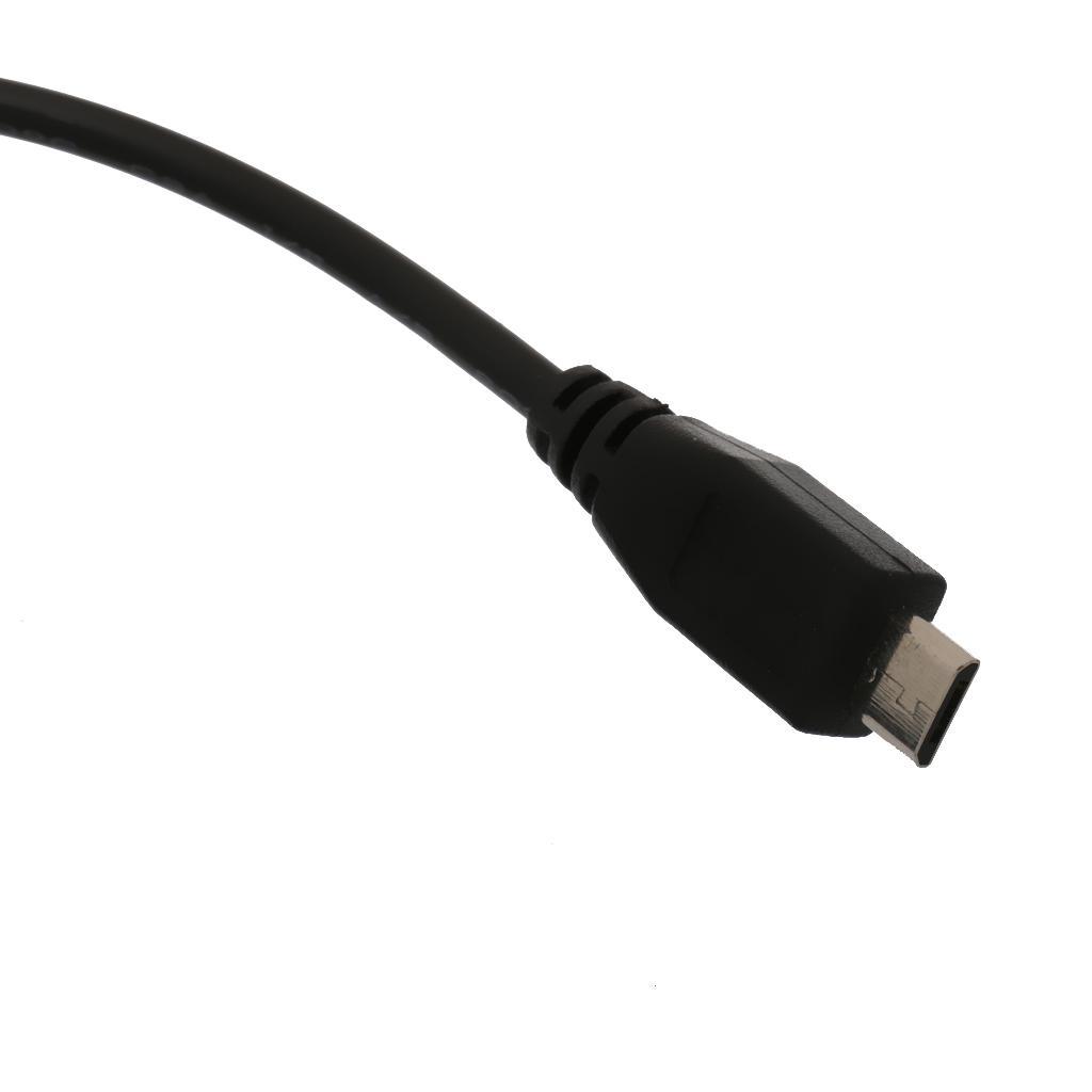 Micro USB Male to 5.5x2.1mm Female DC Power Plug Charging Adapter