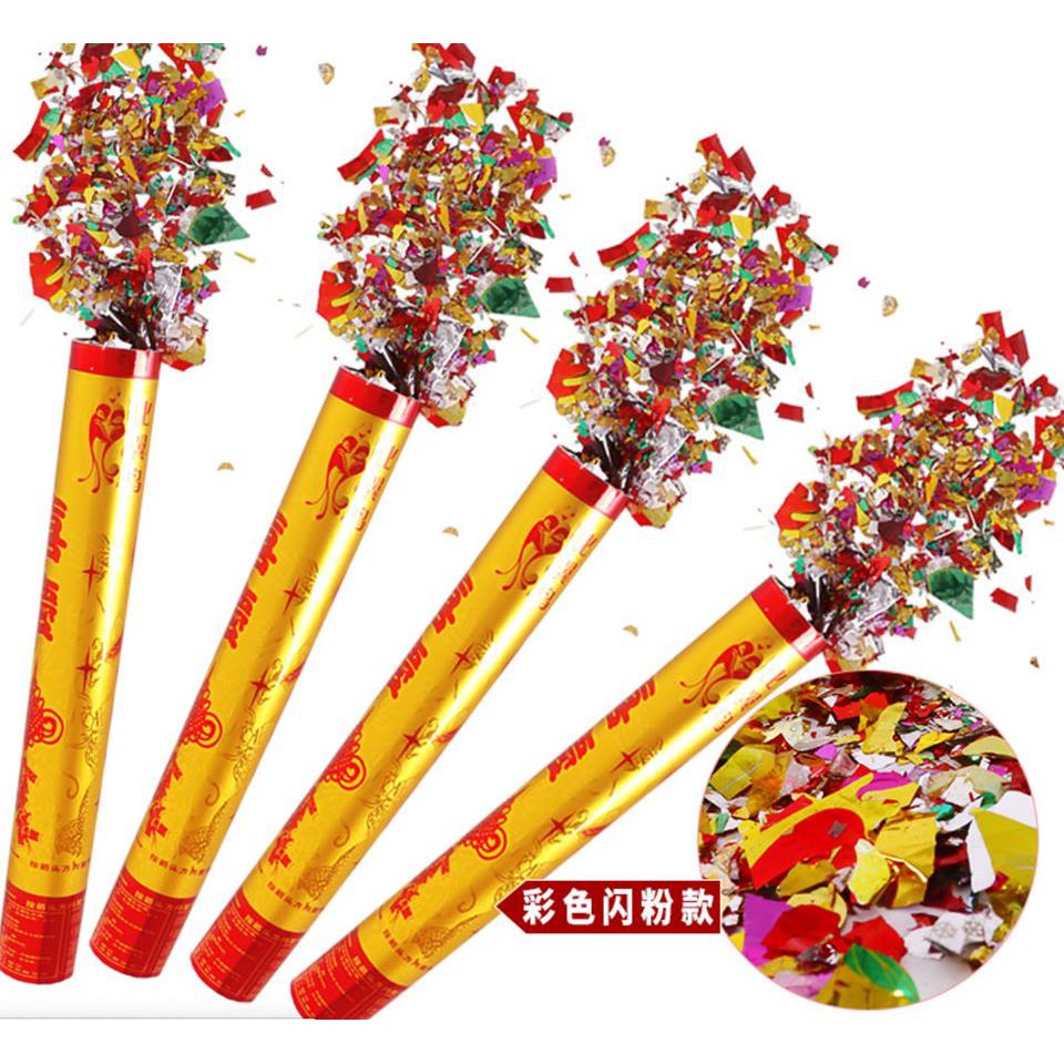 Set 2 ống phụt giấy kim tuyến