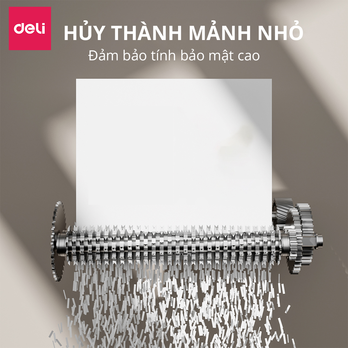 Máy Hủy Tài Liệu 16L Cao Cấp Deli - Máy Huỷ Giấy 16 Lít Phù Hợp Cho Bảo Mật Giấy Tờ Trong Doanh Nghiệp, Văn Phòng, Nhà Trường - Hàng  Chính Hãng - ET051