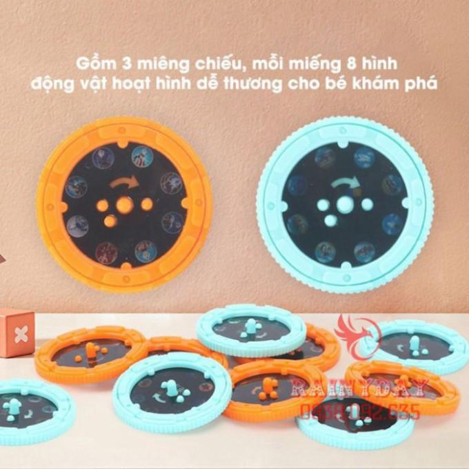 Đèn pin Đèn pin chiếu hình cho bé 24 hình động vật ngộ nghĩnh cho bé vui chơi khám phá