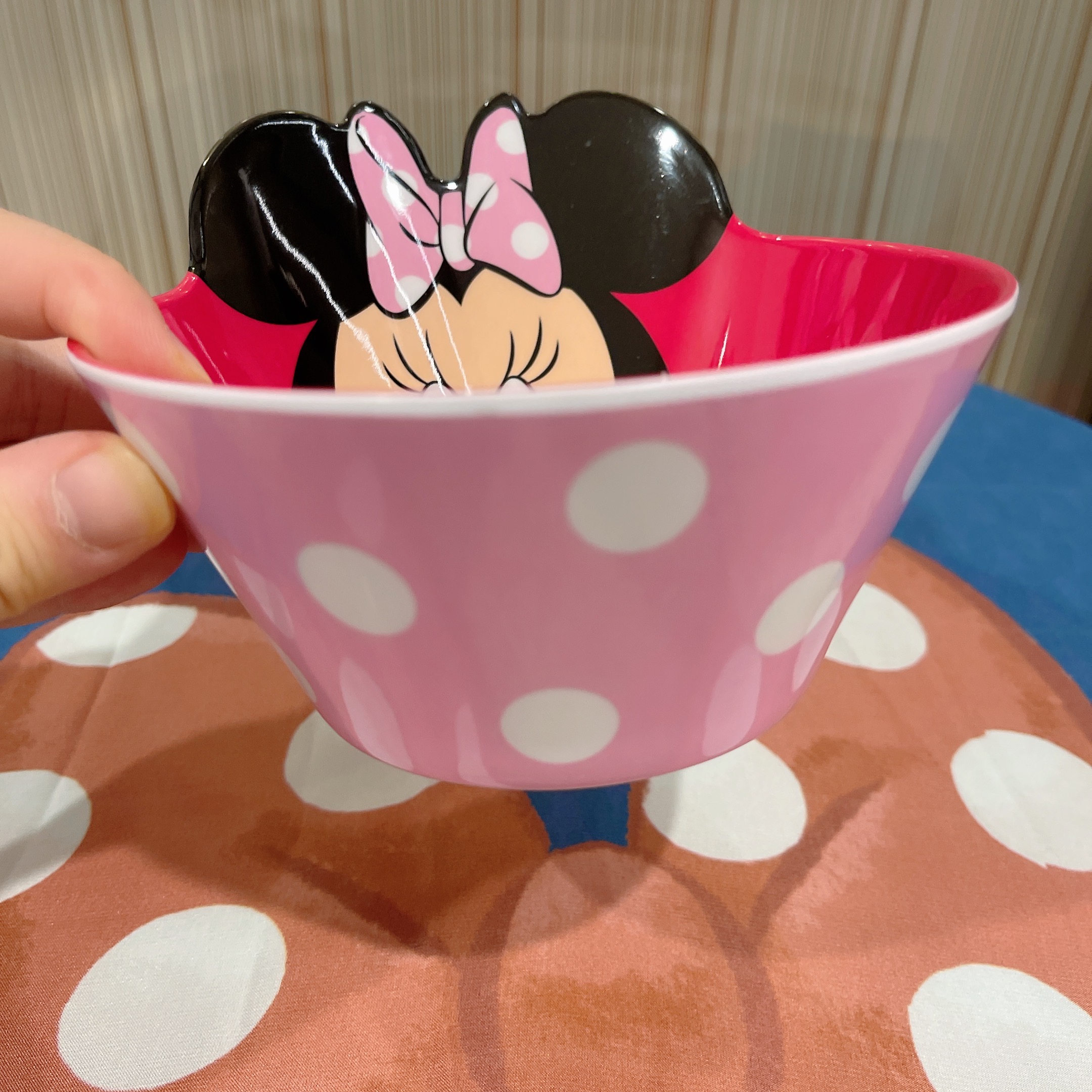 Chén ăn tô nhựa melamine hình chuột Minnie Disney nổi 3D cho trẻ em bé gái - CHENMIN