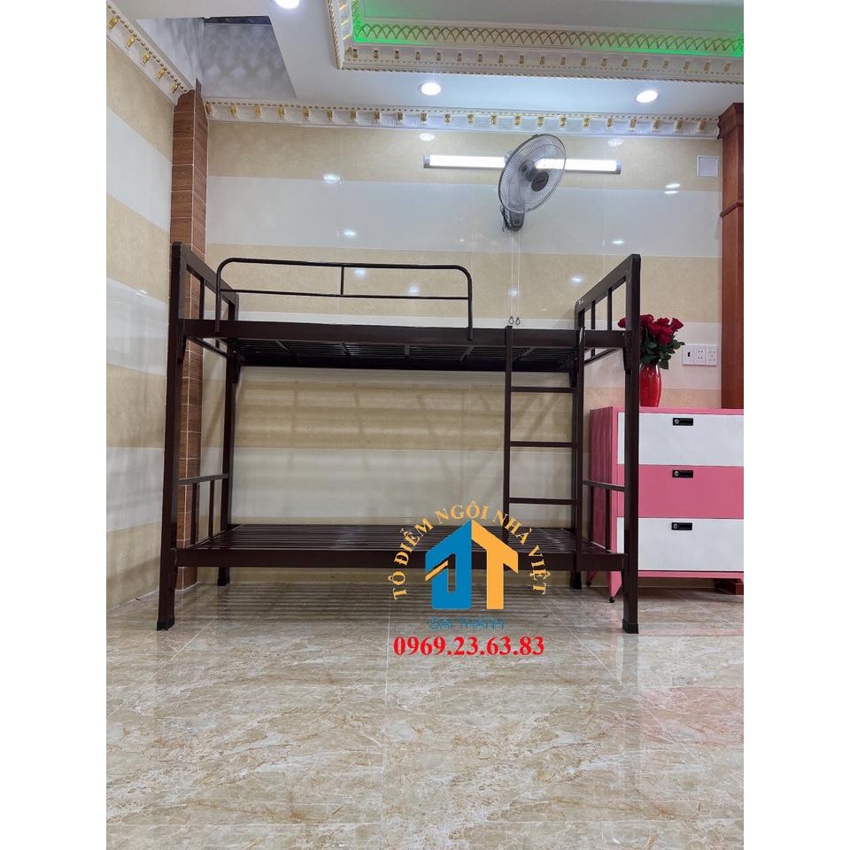 Giường sắt hai tầng hộp 48 cao cấp nhiều kích thước