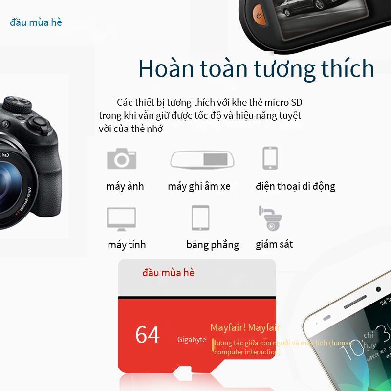 Giao hàng nhanh ghi hình lái xe chuyên dụng thẻ nhớ 64G U3 tốc độ cao 32G điện thoại thẻ nhớ TF giám sát camera thẻ nhớ flash SD