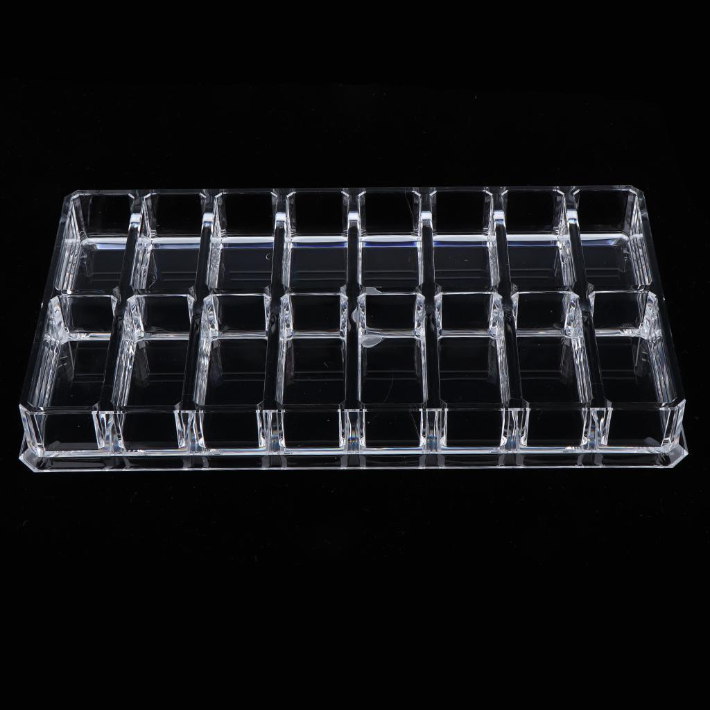 2pcs Makeup Organizer Compact Powder Display Holder Acrylic Storage Case