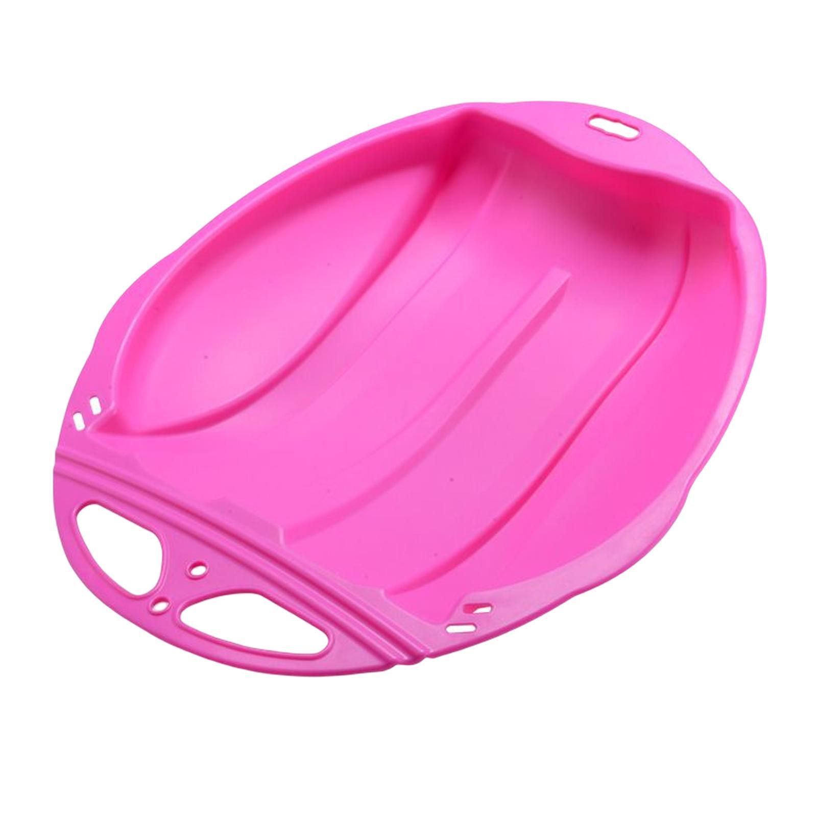 Portable Kids Snow Sled Sledge Toboggan Downhill Skiing Board Outdoor Luge Sleigh for Boys Gift
