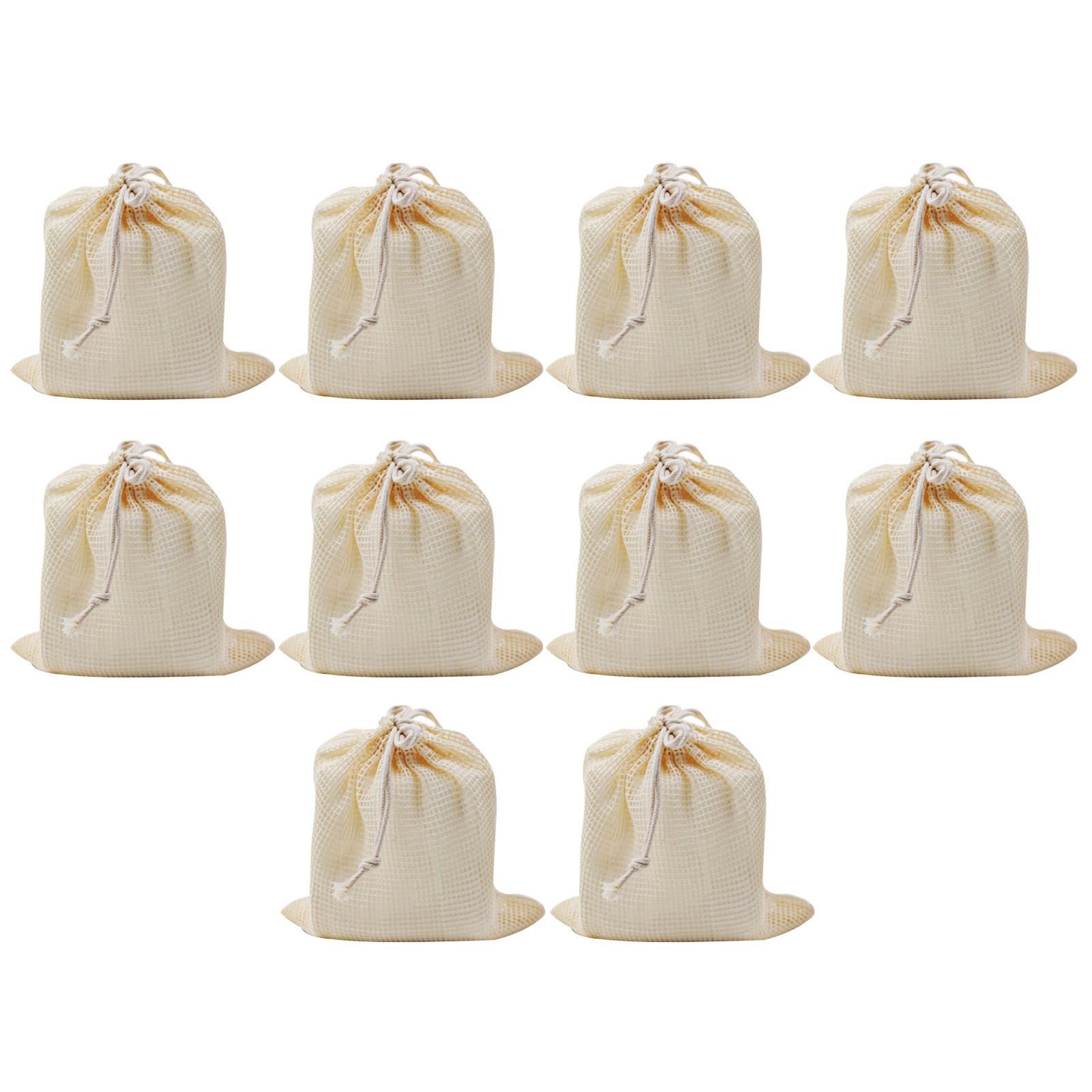 10 cái túi lưới cotton lưu trữ đa năng