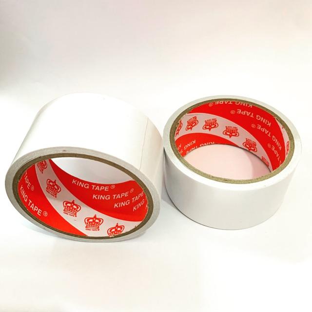 2 cuộn băng keo 2 mặt 4.8cm King Tape 8yard