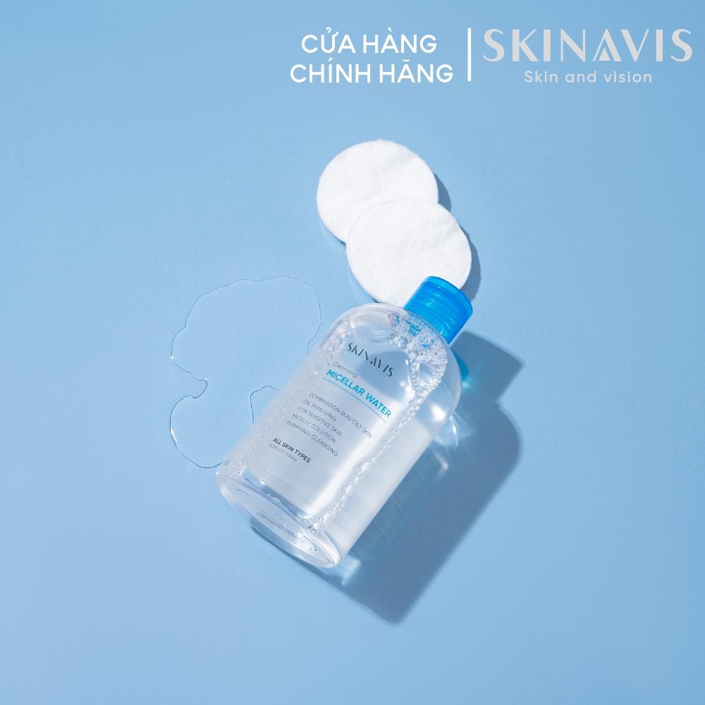 HÀNG NHẬP KHẨU - Nước Tẩy Trang Làm Sạch Sâu Skinavis Micellar Water Dạng Nước Làm Sạch Da Dịu Nhẹ Không Bóng Nhờn