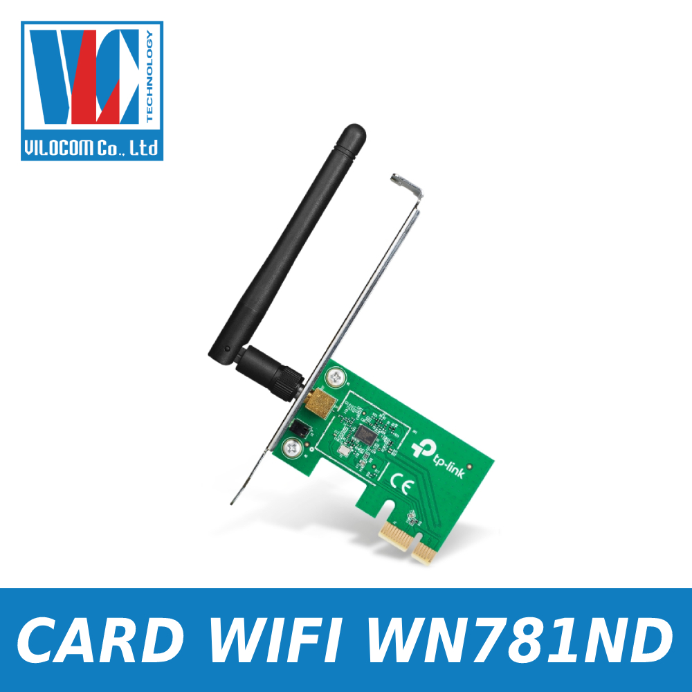 CARD WiFi PCI Express tốc độ 150Mbps TP-LINK WN781ND - Hàng Chính Hãng