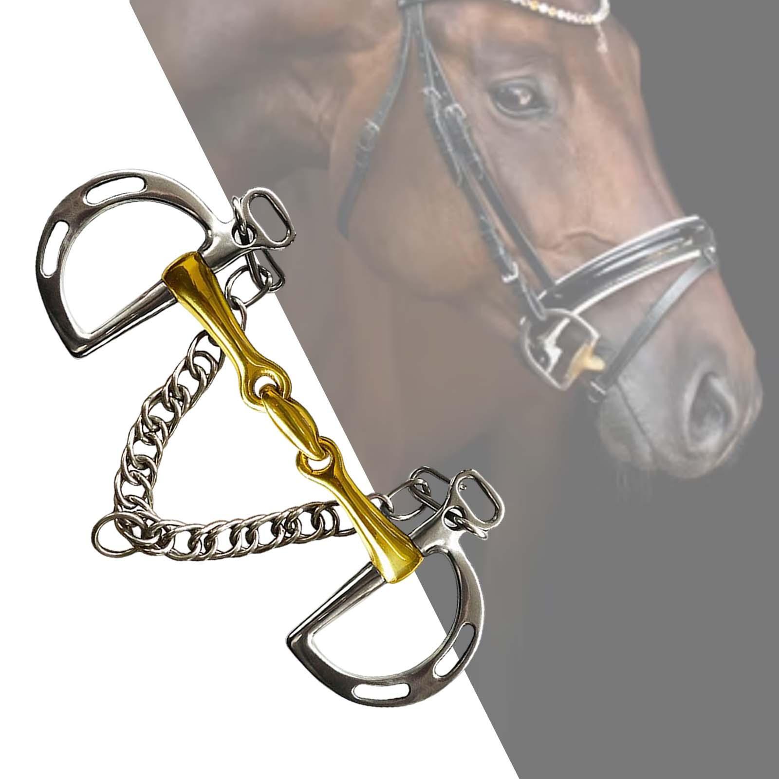 Horse Bit Copper Mouth Cheek Horse Bridle Horse Chewing