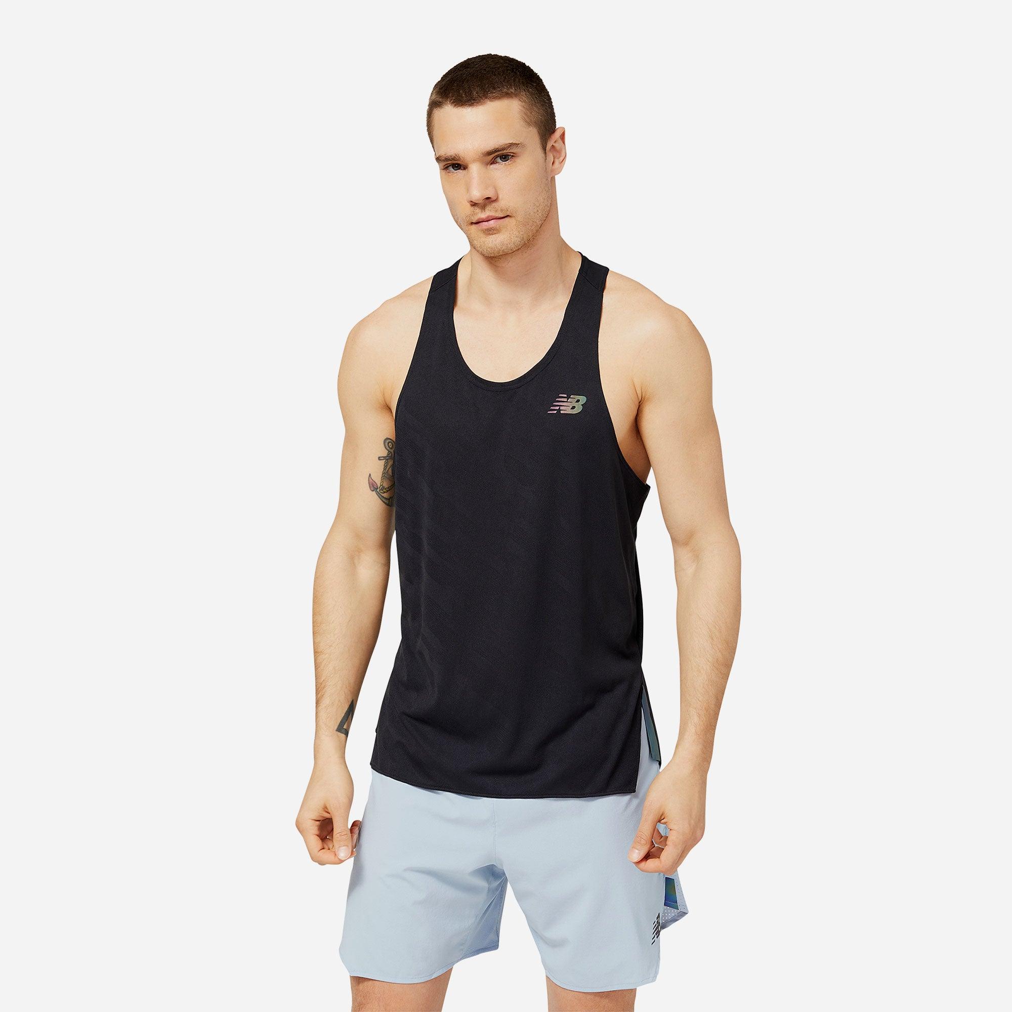 Áo ba lỗ thể thao nam New Balance Running Tank M - MT23280BK