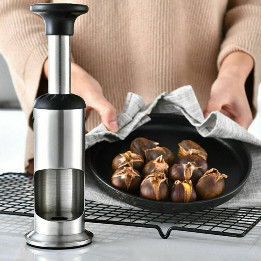 Đồng Hồ Nam Dây Thép Không Gỉ Hướng Dẫn Sử Dụng Hạt Dẻ Dụng Cụ Mở Ngân Khánh Sheller Vỏ Chống Trượt Nhà Hạt Dẻ Dao Gọt Vỏ Hạt Dẻ Hiện Vật Dụng Cụ Nhà Bếp Phụ Kiện