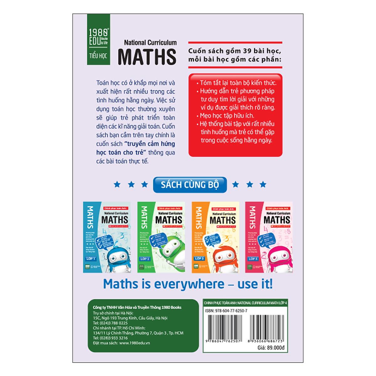 Chinh Phục Toán Anh Lớp 4 - Bản Quyền