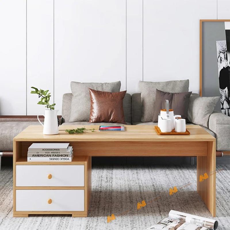 Made in VN Bàn trà sofa gỗ đẹp phong cách hiện đại gỗ mdf 17mm công ty Mộc Phát độ bền trên 30 năm AN074