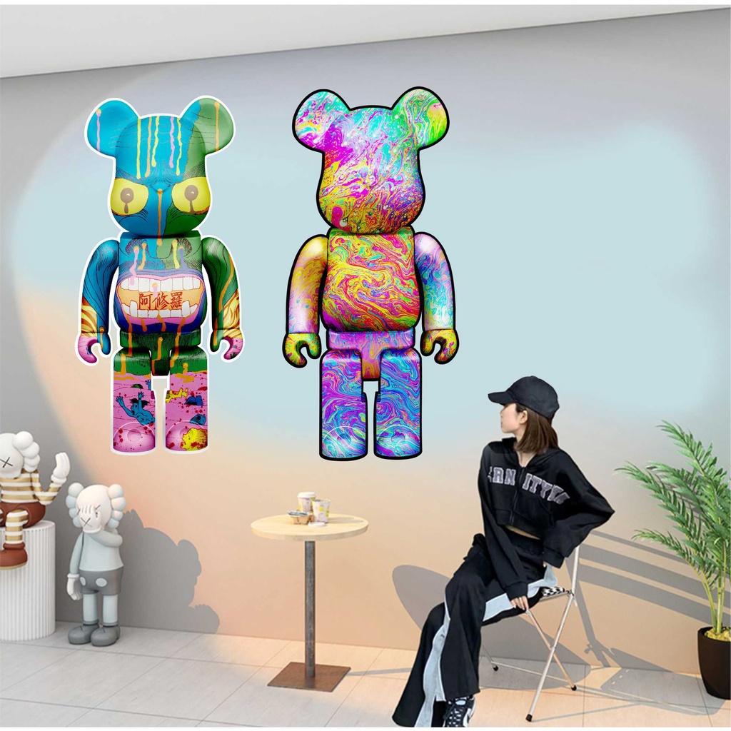 Decal Bearbrick Dán Tường khổ LỚN decor phòng