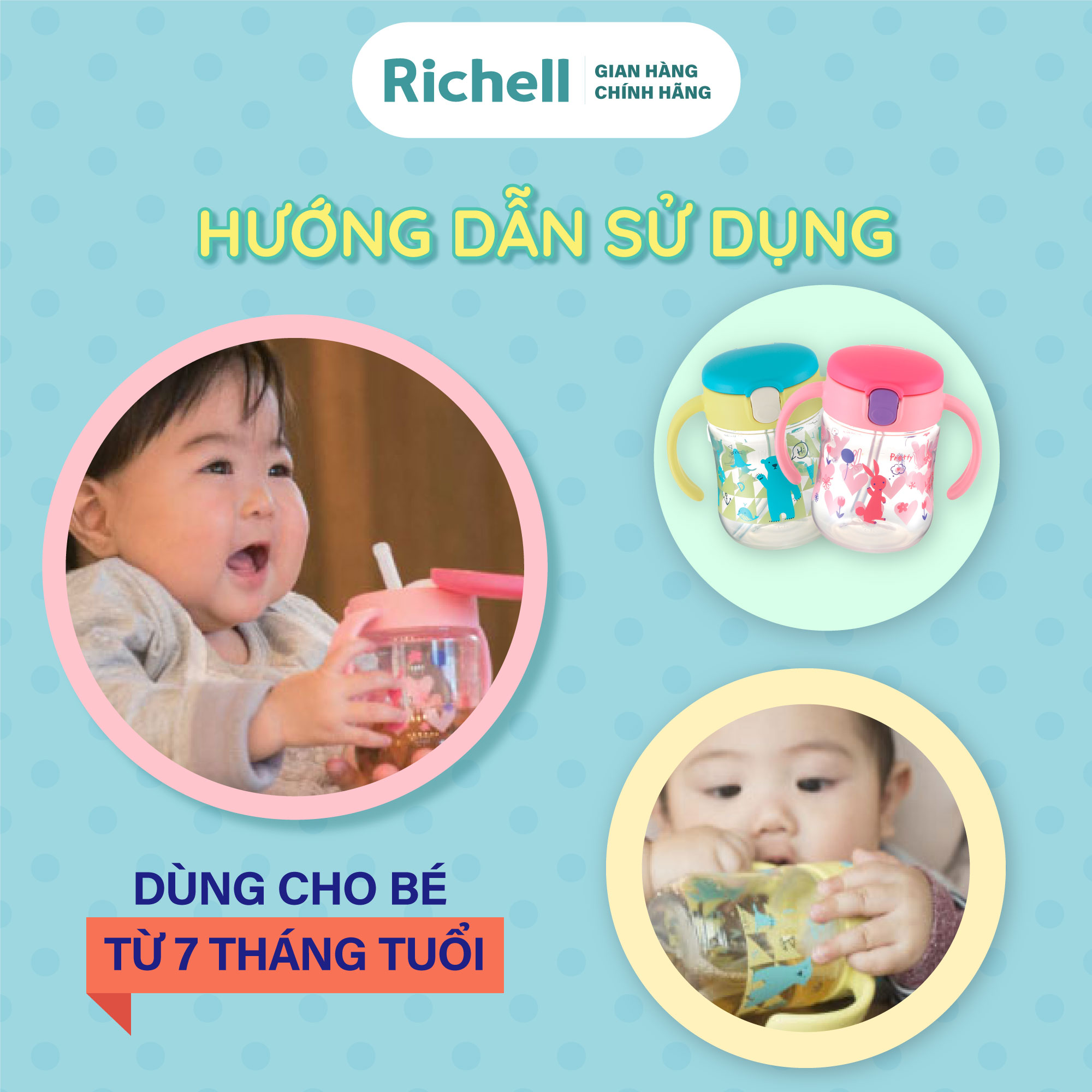 Bình Ống Hút T.L.I Richell