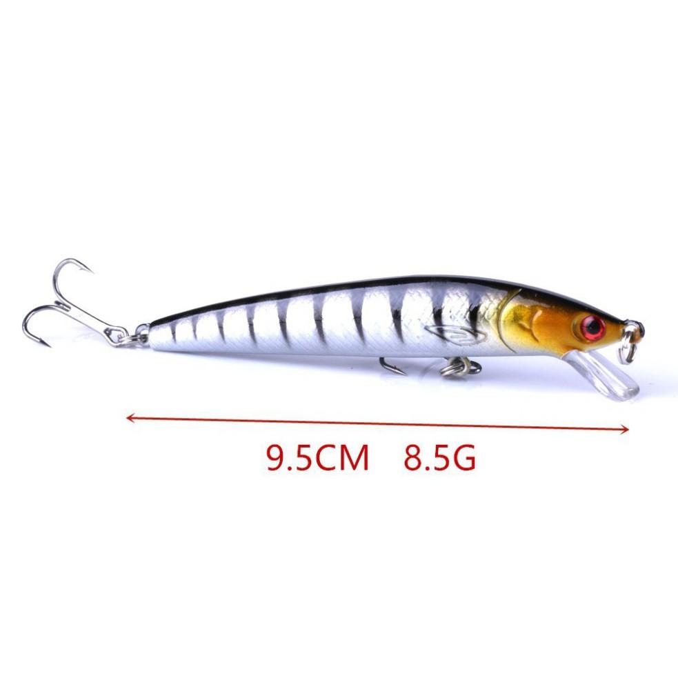 Mồi Câu Minnow lure dài 9cm nặng 8,5gr, chuyên cá chẽm , cá mú, cá ngão , cá biển