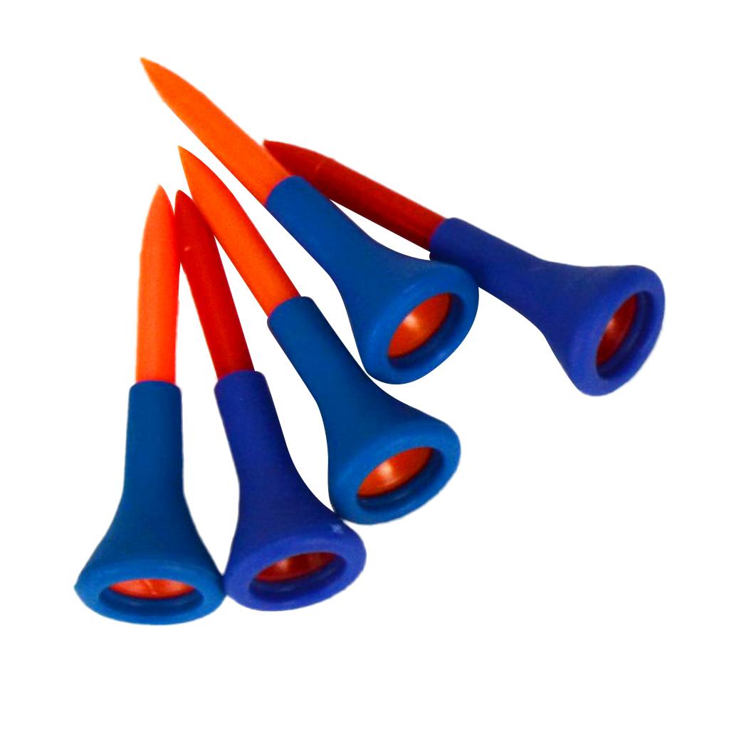 15 Pieces Soft Rubber Cushion Top Golf Tees Random Color Mixed Length 42mm/54mm/83mm