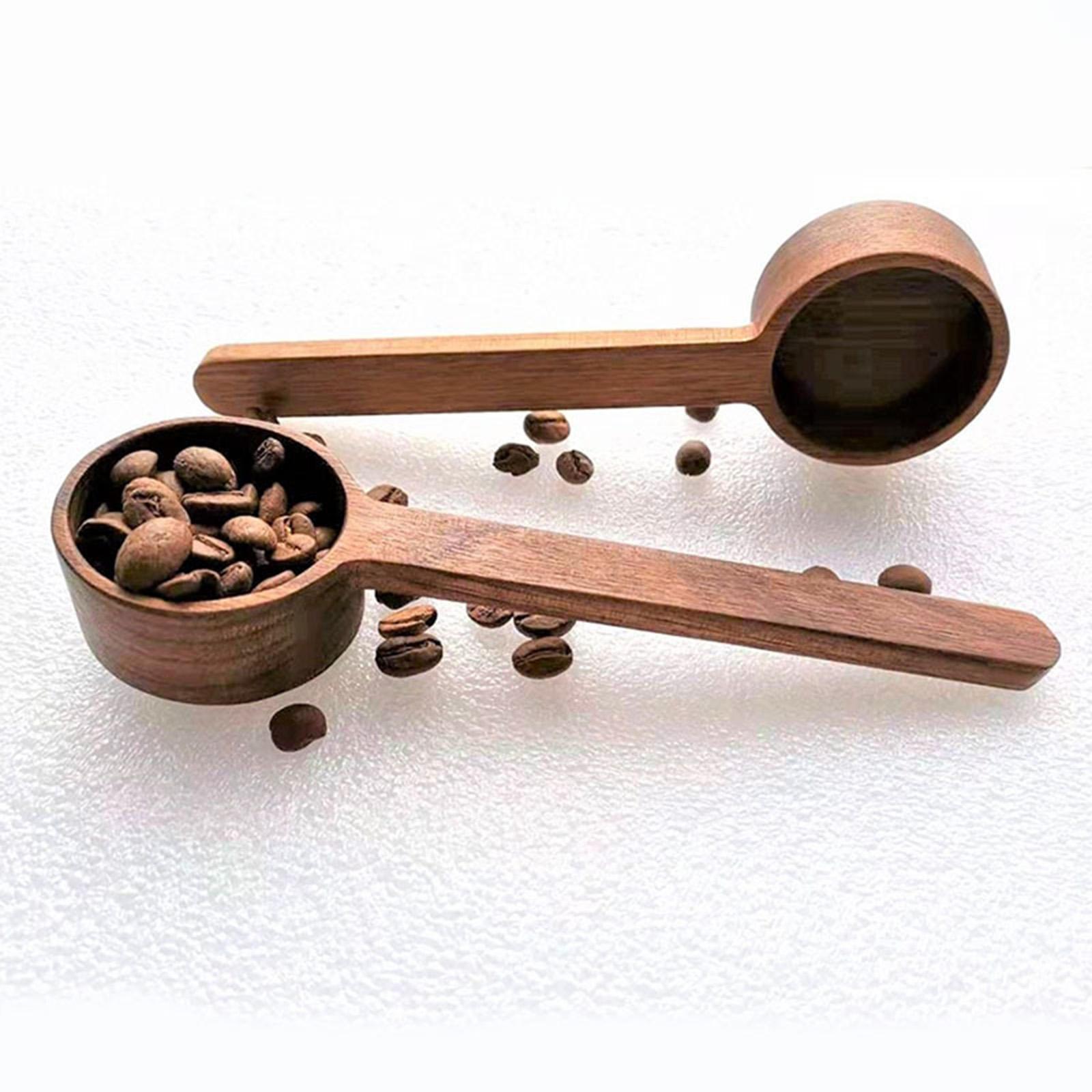 Wooden Measuring Spoons Wood Coffee Scoop Tablespoon Mixing Measure Scoop
