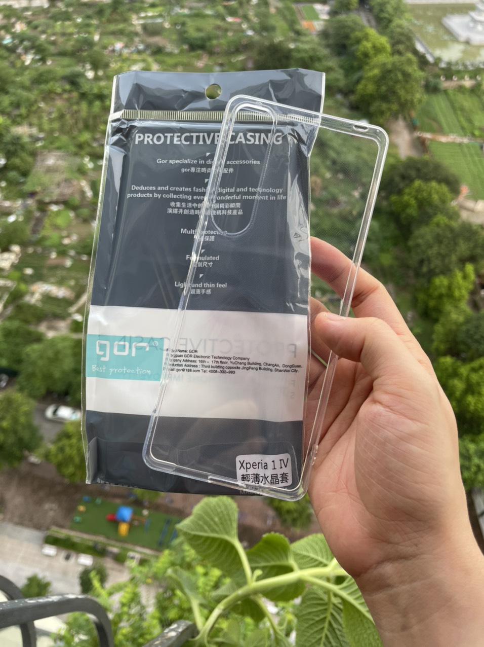 Ốp lưng silicon cho Sony Xperia 1 IV dẻo Gor Bảo vệ camera trong suốt Hàng nhập khẩu