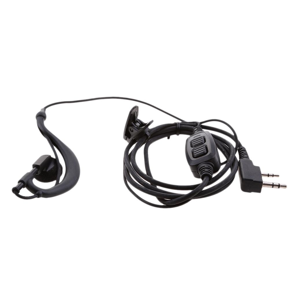 Dual PTT Headset Earphone Earpiece With Microphone For Walkie Talkie Baofeng UV82 UV82L