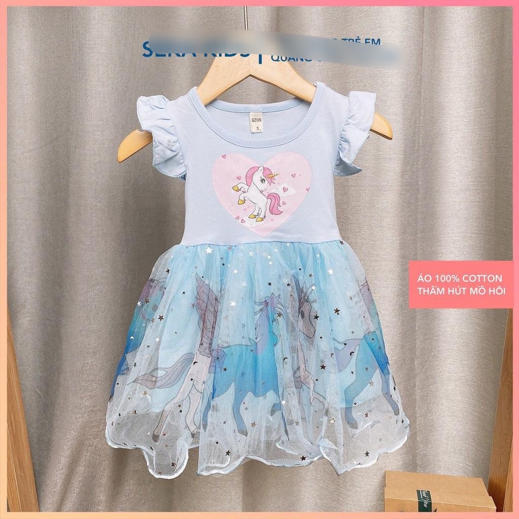 Váy đầm bé gái đẹp váy cho bé gái công chúa Elsa  váy xòe cho bé gái in họa tiết 3D -  2104.04 CS123