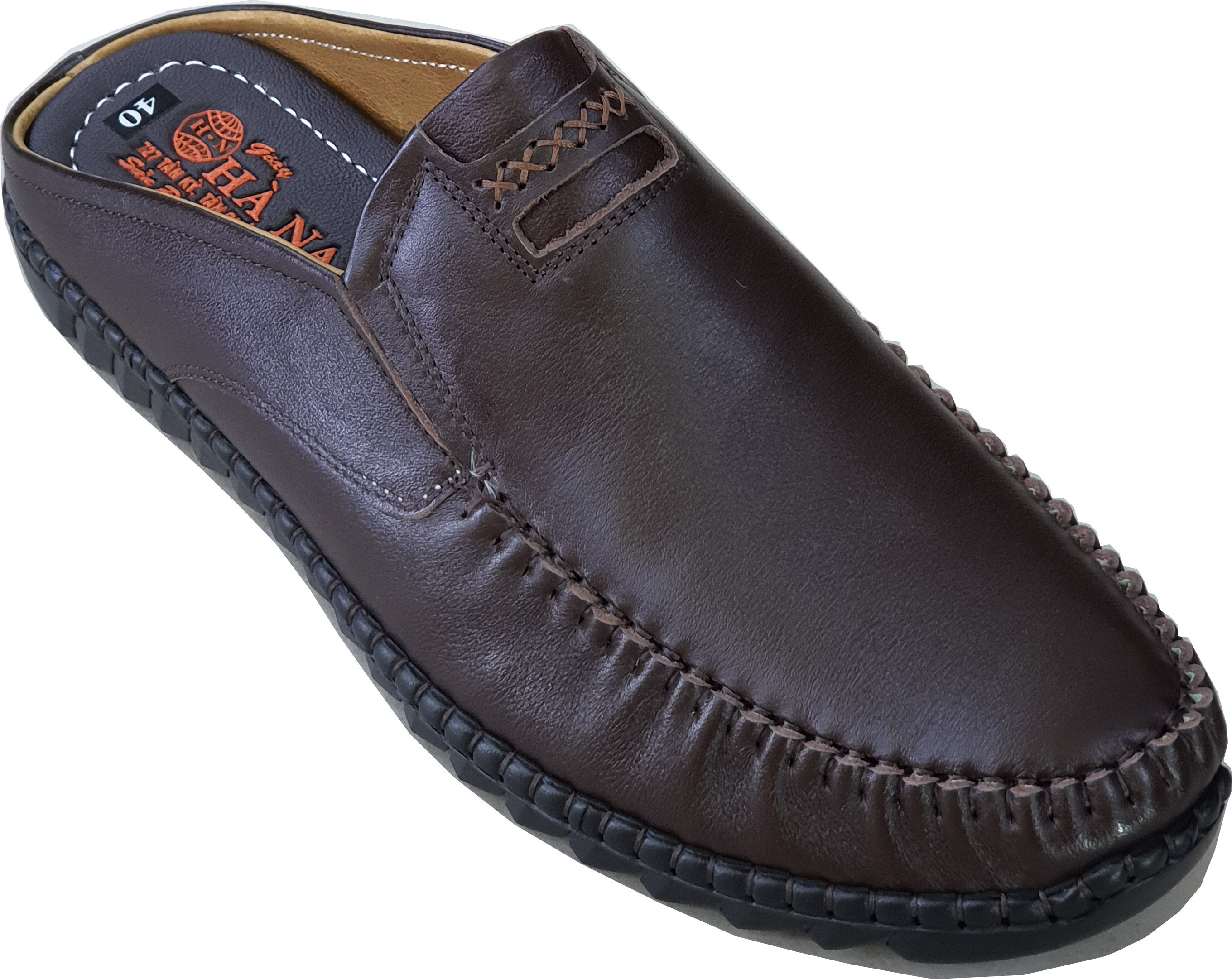 Dép bít mũi nam da bò thật HÀ NAM cao cấp GSB2044