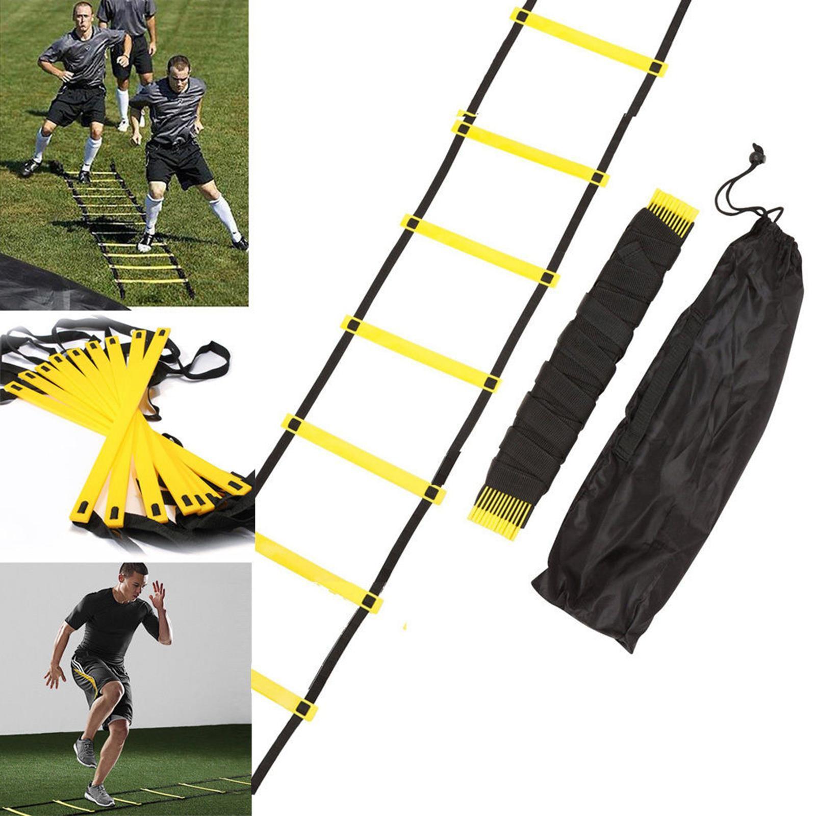 Agility Ladder, Exercise Ladders for Soccer Football Boxing Footwork Sports Agility Training with Carry Bag, 8/12/16/20 Rung