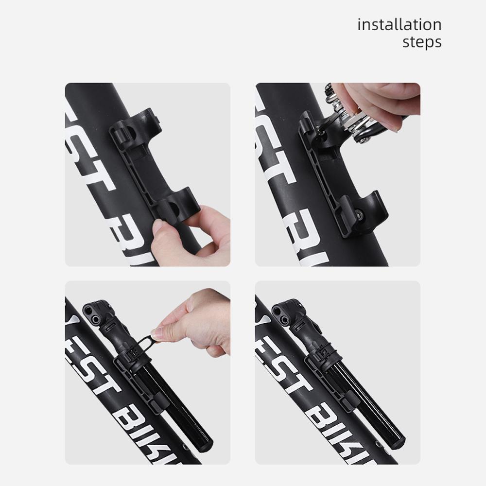 WEST BIKING Mini 100PSI Foot Bicycle Tire Pump Portable Mountain Bike Inflator Basketball Inflator Hand Pump Cycling Accessory