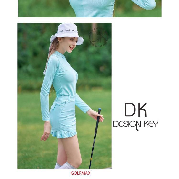 Fullset nữ chơi golf Thiết kế Hàn Quốc - Chất liệu polyester kết hợp spandex cao cấp DK215-25-26