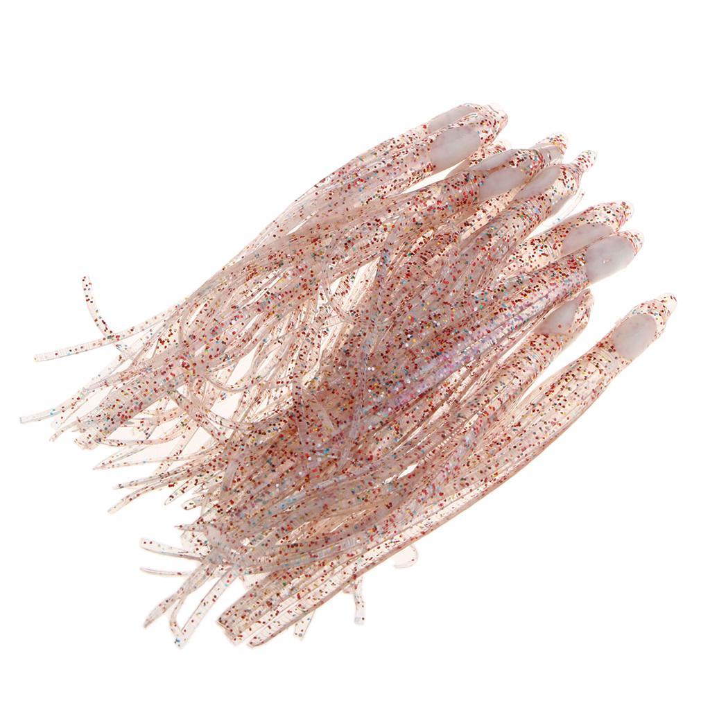 40pcs Fishing Lures Squid Octopus Skirts Lures Soft Baits Crankbaits