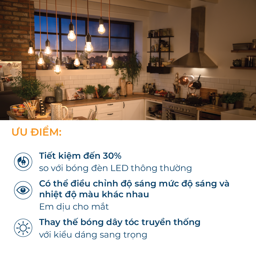 Bóng đèn Philips LED MAS DT3.4-40W E27 927 A60 CL - Điều chỉnh độ sáng và màu ánh sáng