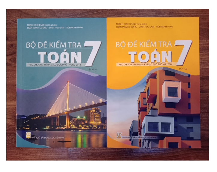 Sách - Combo Bộ đề kiểm tra toán 7 - tập 1 + 2