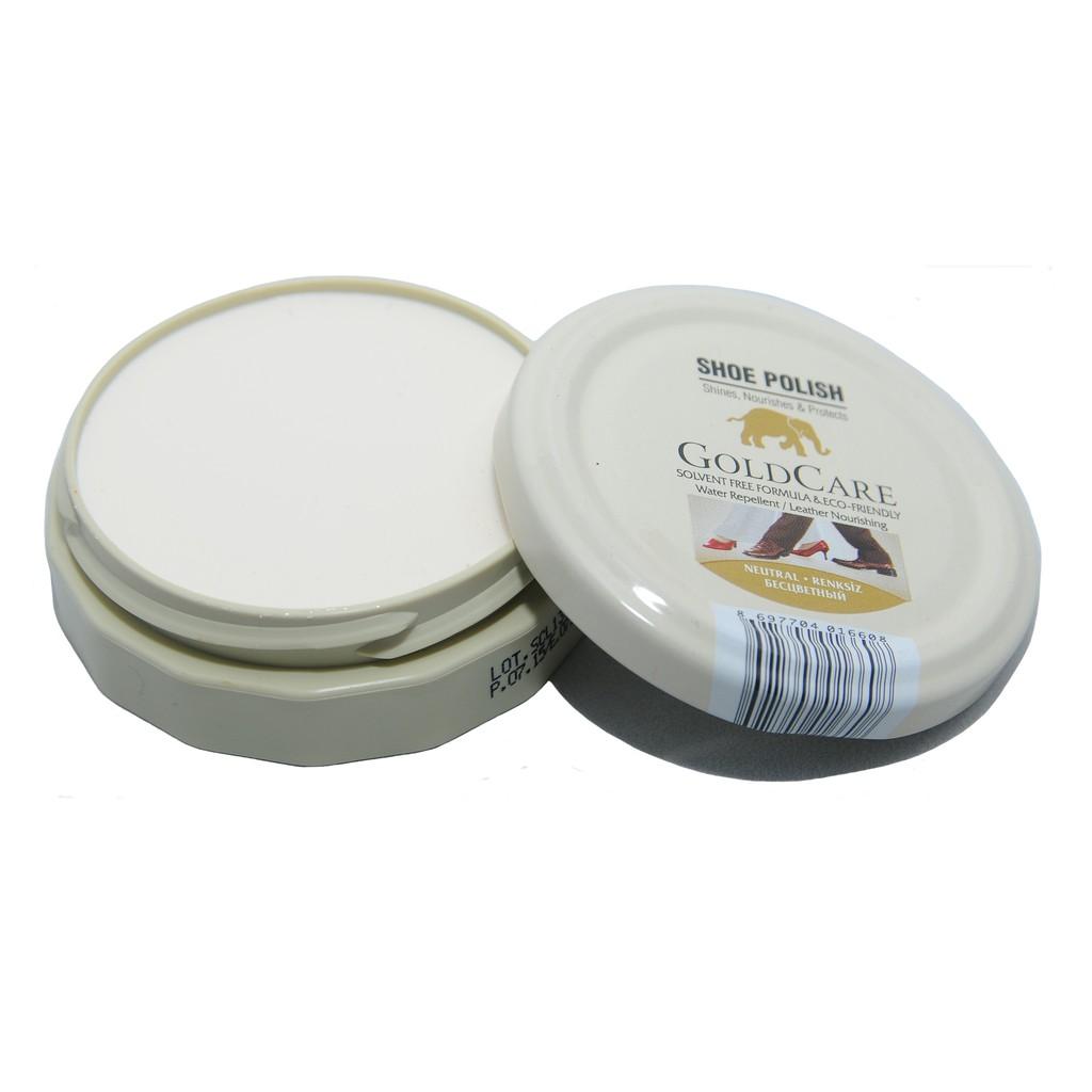 Combo Chăm Sóc Giày Da Thuộc GoldCare Xi Sáp GC5003 và Bàn Chải Lông Ngựa GC4010
