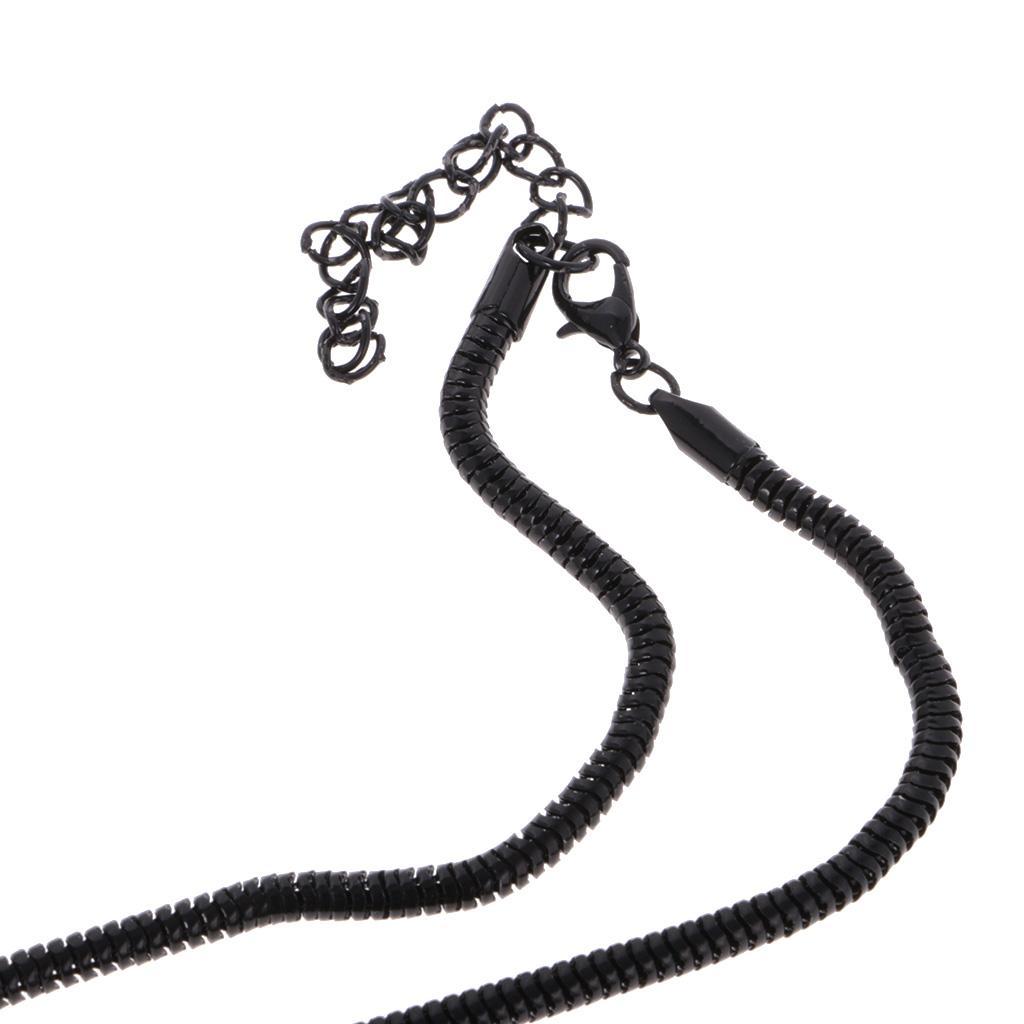 Fashion Tassel Pendant Statement Long Chain Sweater Necklace Jewelry Black