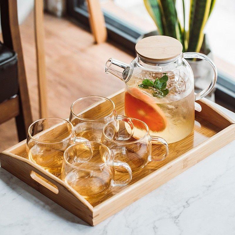 Bộ 1 Bình 6 Cốc Kèm Khay