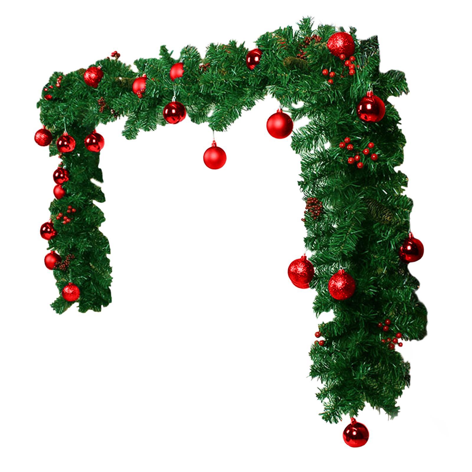 Christmas Garland Artificial Flower Vine for Door Display Front Porch