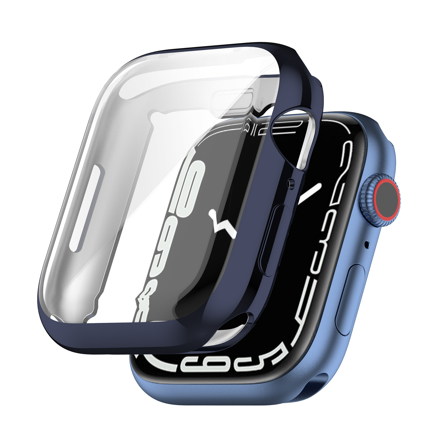 Ốp Case TPU Bảo Vệ Màn Hình Mạ Chrome cho Apple Watch Series 7 / Apple Watch Series 8 / Apple Watch Series 9 (Size 41mm/45mm)