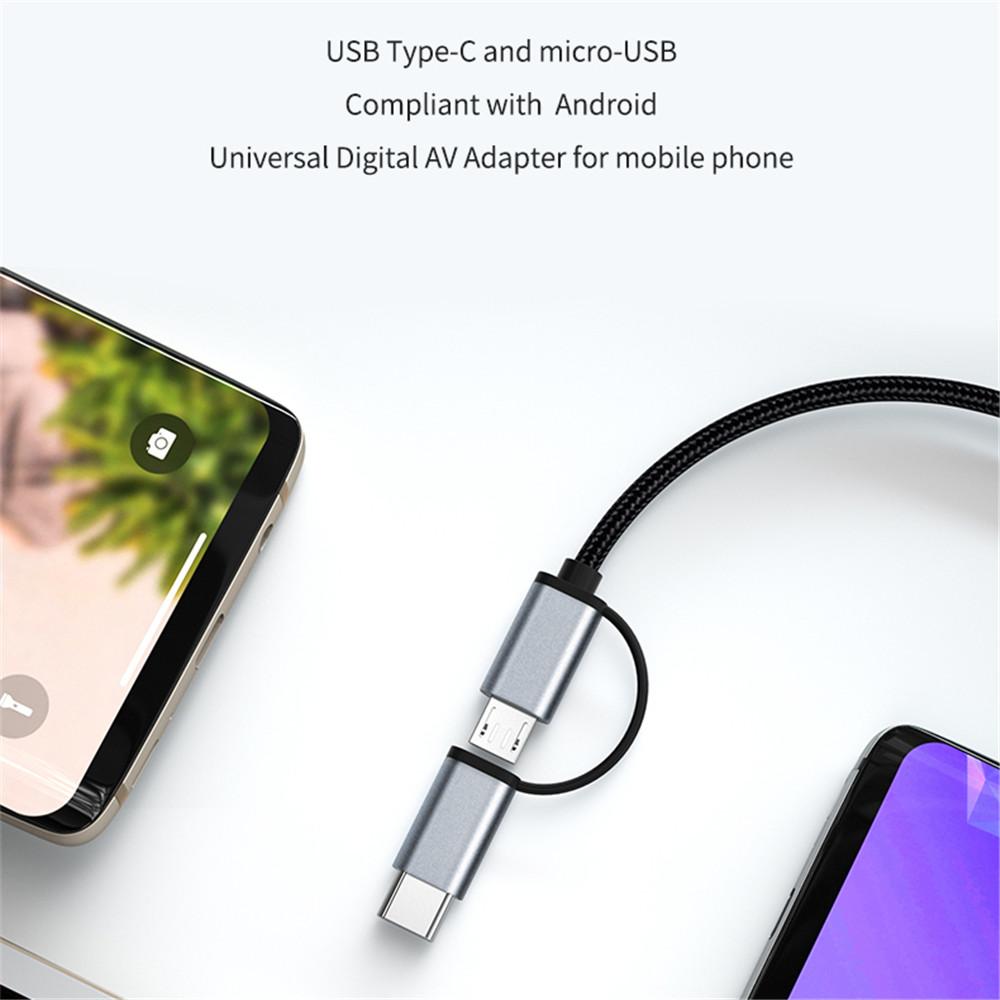 KBT LD39 HD 1080p Điện thoại Type-C USB 3.0 đến thiết bị Android tương thích HDMI vào máy tính bảng máy chiếu TV cho máy tính bảng điện thoại Android lên TV