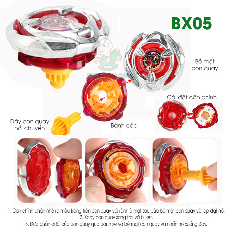 Con Quay BeybladeX BX05 - Wizard Arrow 4-80B | Beyblade BX05 là một con quay Beyblade loại Stamina