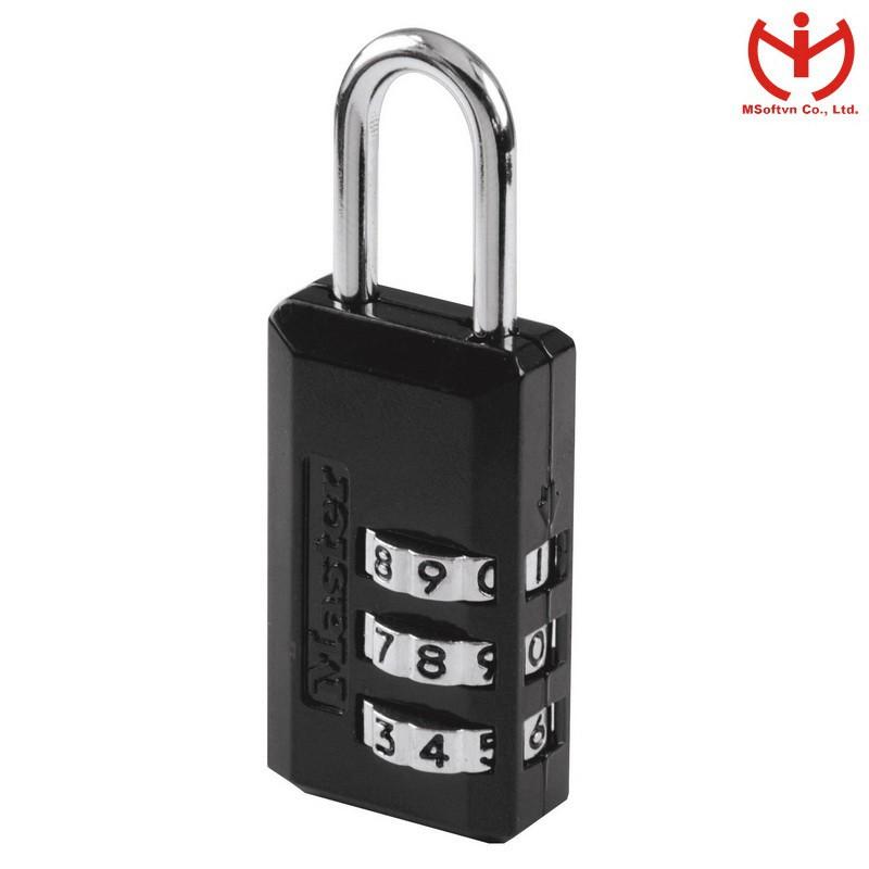 Ổ khóa số Master Lock 646 EURD rộng 20mm khóa vali hành lý - MSOFT