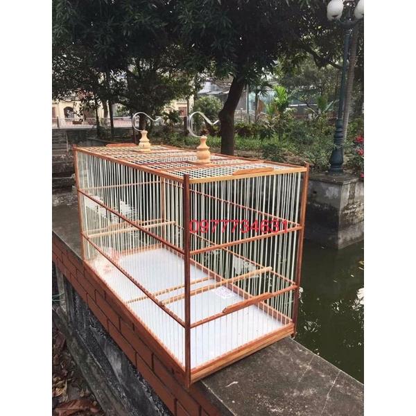 Khung lồng tập lực tự ráp loại 60cm, 80 cm, 1m dành cho chim chào mào, chích choè, hoạ mi gỗ gõ nan cáp quang cao cấp