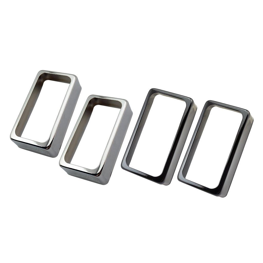 4x Brass Guitar Double Coil Humbucker Pickup Cover for Electric Guitar Parts